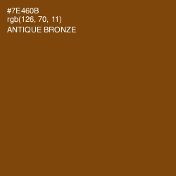 #7E460B - Antique Bronze Color Image