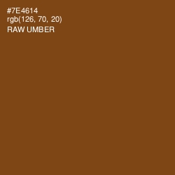 #7E4614 - Raw Umber Color Image