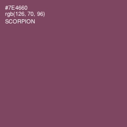 #7E4660 - Scorpion Color Image