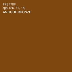 #7E470F - Antique Bronze Color Image