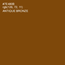 #7E480B - Antique Bronze Color Image