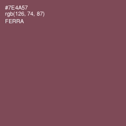 #7E4A57 - Ferra Color Image