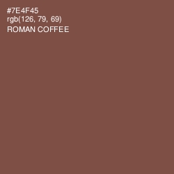 #7E4F45 - Roman Coffee Color Image
