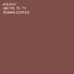 #7E4F47 - Roman Coffee Color Image
