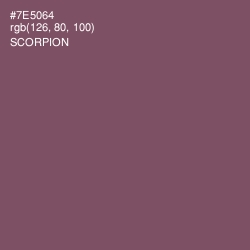 #7E5064 - Scorpion Color Image