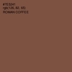 #7E5241 - Roman Coffee Color Image