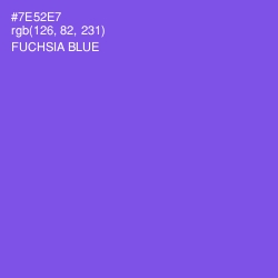 #7E52E7 - Fuchsia Blue Color Image