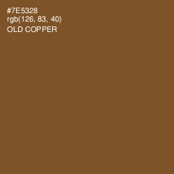 #7E5328 - Old Copper Color Image
