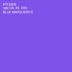 #7E53EB - Blue Marguerite Color Image