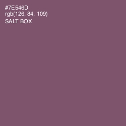 #7E546D - Salt Box Color Image