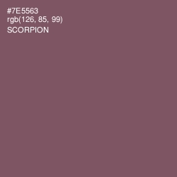 #7E5563 - Scorpion Color Image