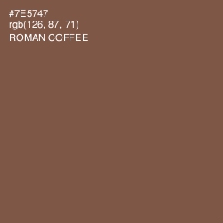 #7E5747 - Roman Coffee Color Image