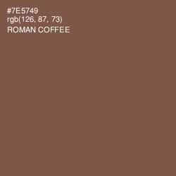 #7E5749 - Roman Coffee Color Image