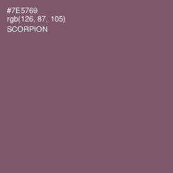 #7E5769 - Scorpion Color Image