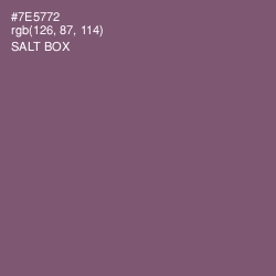 #7E5772 - Salt Box Color Image