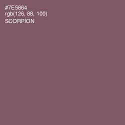 #7E5864 - Scorpion Color Image