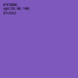 #7E58BC - Studio Color Image