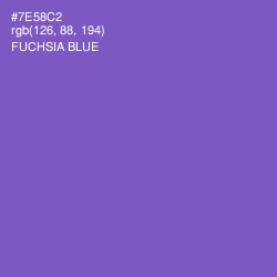 #7E58C2 - Fuchsia Blue Color Image