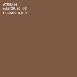 #7E5A44 - Roman Coffee Color Image