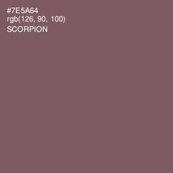 #7E5A64 - Scorpion Color Image