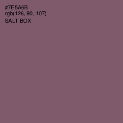 #7E5A6B - Salt Box Color Image