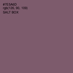 #7E5A6D - Salt Box Color Image