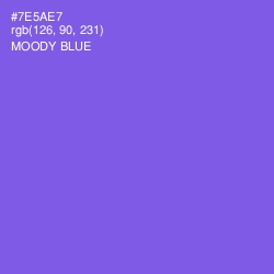 #7E5AE7 - Moody Blue Color Image