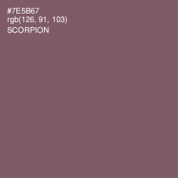 #7E5B67 - Scorpion Color Image