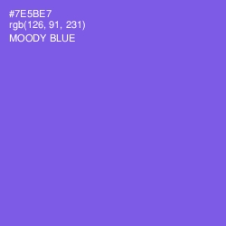 #7E5BE7 - Moody Blue Color Image