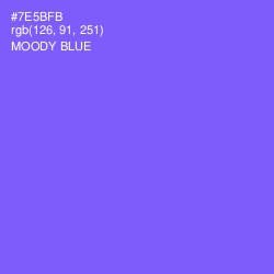 #7E5BFB - Moody Blue Color Image