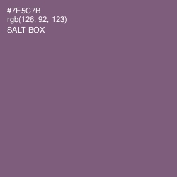 #7E5C7B - Salt Box Color Image