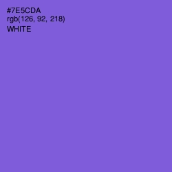 #7E5CDA - Fuchsia Blue Color Image