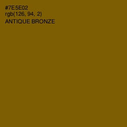 #7E5E02 - Antique Bronze Color Image