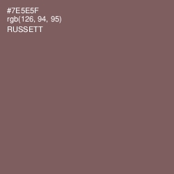 #7E5E5F - Russett Color Image