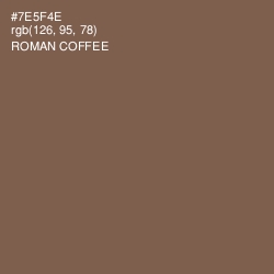 #7E5F4E - Roman Coffee Color Image