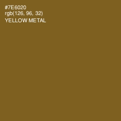 #7E6020 - Yellow Metal Color Image