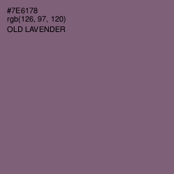 #7E6178 - Old Lavender Color Image