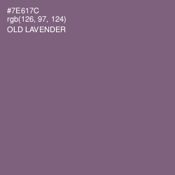 #7E617C - Old Lavender Color Image