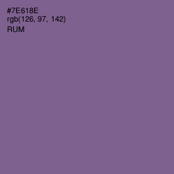 #7E618E - Rum Color Image