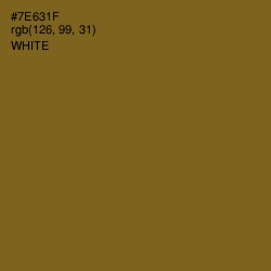 #7E631F - Olivetone Color Image