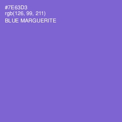 #7E63D3 - Blue Marguerite Color Image