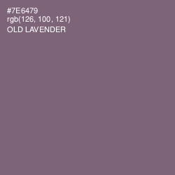 #7E6479 - Old Lavender Color Image