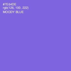 #7E64DE - Moody Blue Color Image