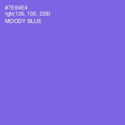 #7E64E4 - Moody Blue Color Image