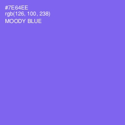 #7E64EE - Moody Blue Color Image