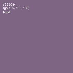 #7E6584 - Rum Color Image