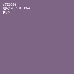 #7E6586 - Rum Color Image