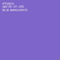 #7E65CA - Blue Marguerite Color Image