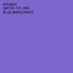 #7E65CC - Blue Marguerite Color Image