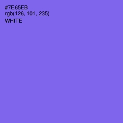 #7E65EB - Moody Blue Color Image